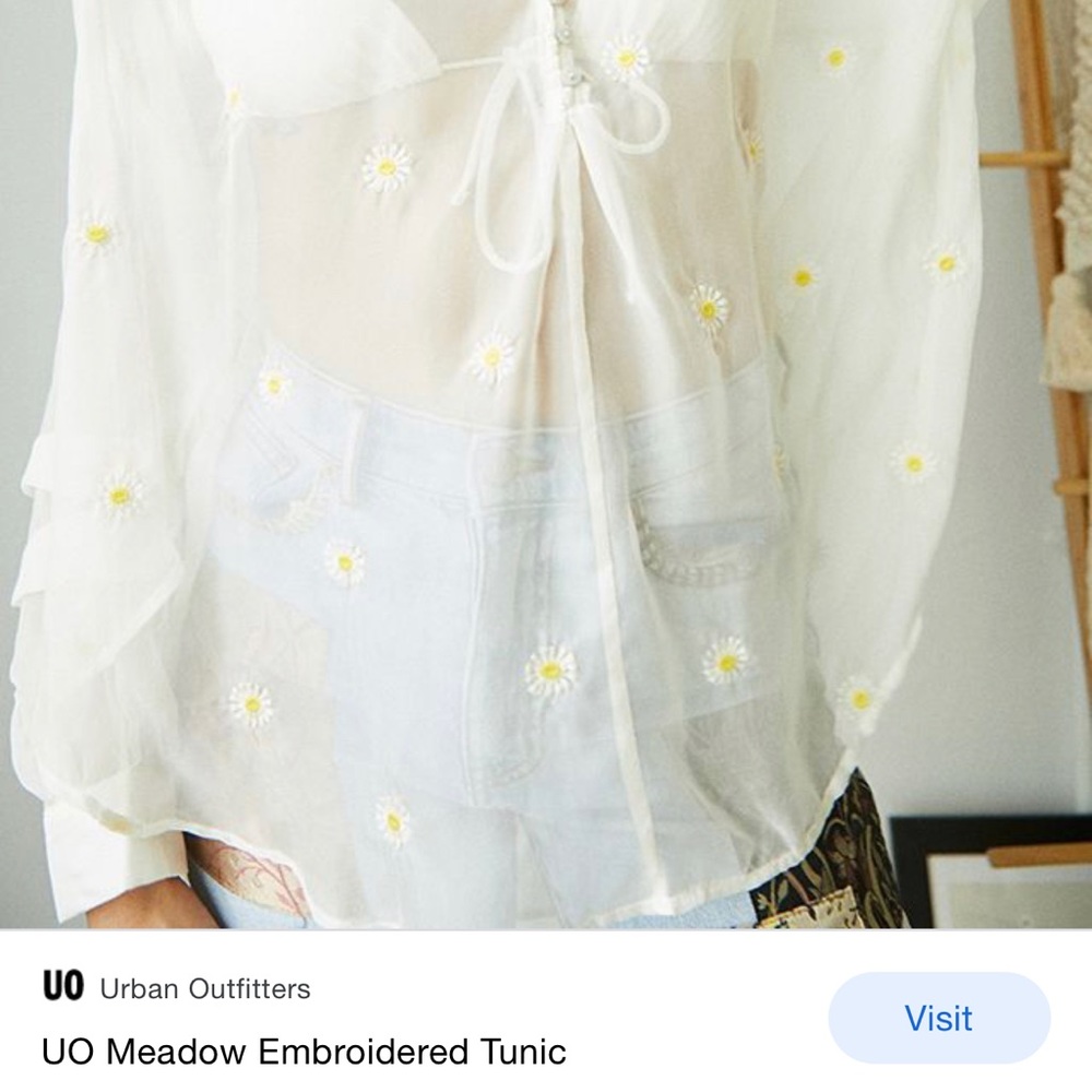 Sheer blouse - Urban Outfitters